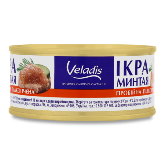 Ікра мінтая пробійна підкоп.Veladis 100г