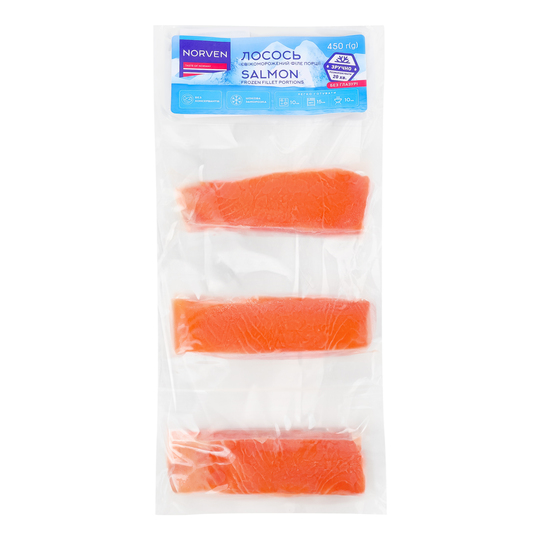 Лосось філе порції с/м Norven 450г