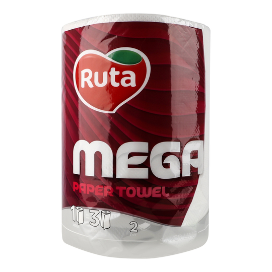 Рушники паперові Ruta Mega 2 шари 1шт