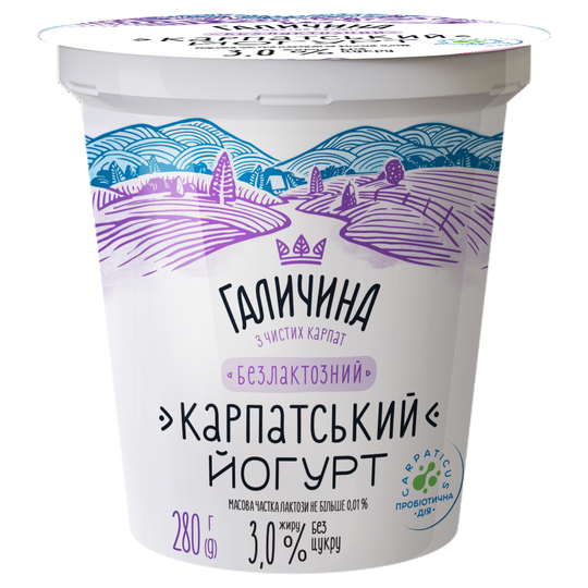 Йогурт 3% б/лак Карпатський ст. 280г