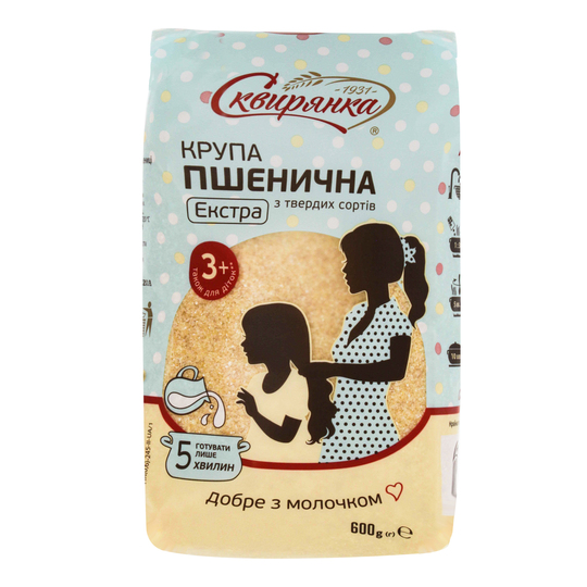 Крупа твердої пшен.екстра Сквирянка 600г