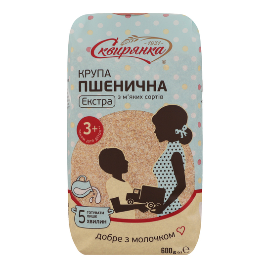 Крупа м'якої пшен.екстра Сквирянка 600г