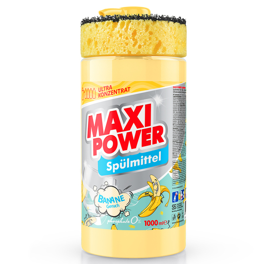 Засіб д/мит пос.Maxi Power Банан 1л