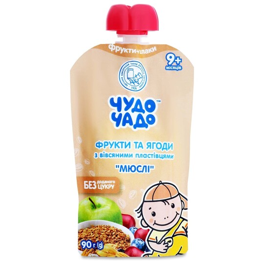 Каша злак. фрук.ягоди Чудо-чадо 90г