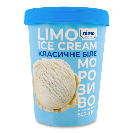 Морозиво Лімо класич.біле в відерці 500г