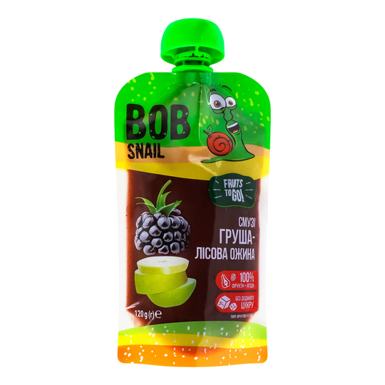 Смузі Груш-Лісн ожина Равлик Боб 120 г