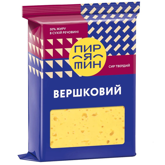 Сир н/т 50% Пирятин Вершковий бр.160г