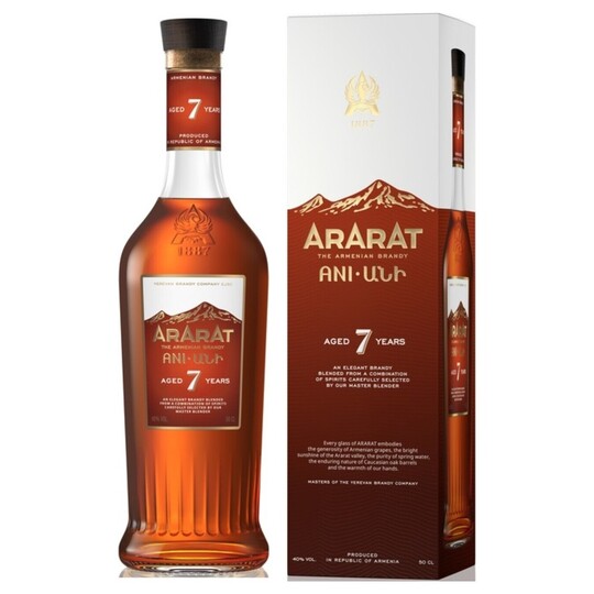 Бренді Ararat Ani 7р.40% 0,5л п/у