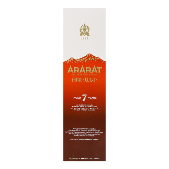 Бренді Ararat Ani 7р.40% 0,7л п/у