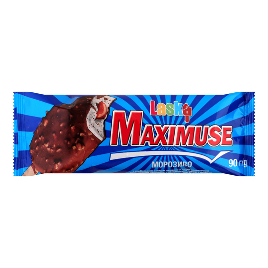 Морозиво Maximuse Карамель у гл. 90г