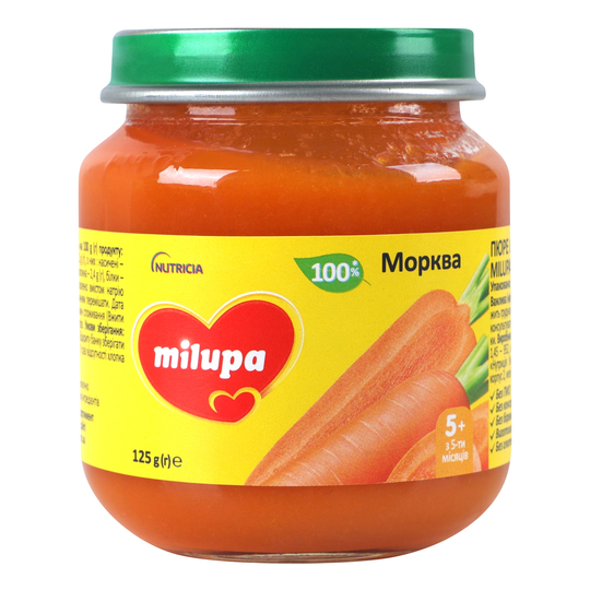 Пюре дит.фр.Морква Milupa від 4м 125г