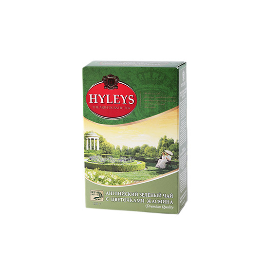 Чай зел.крупнолис.кв.Жасмін Hyleys 100г