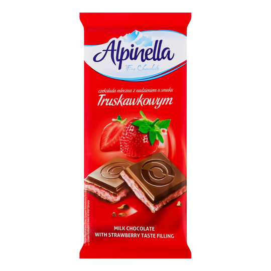 Шоколад мол.з полуницею Alpinella 100г