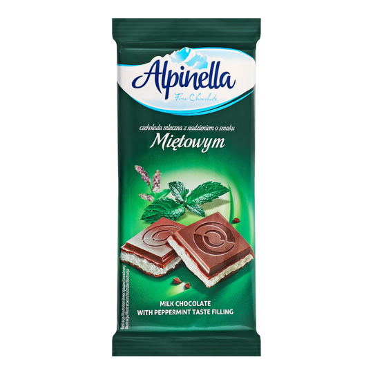 Шоколад мол.з м'ятою Alpinella 100г