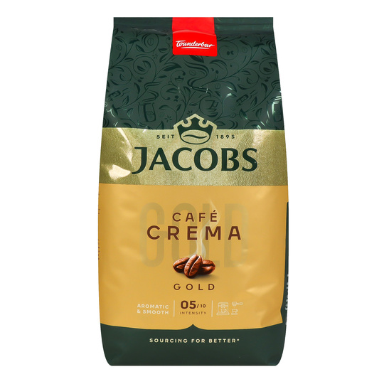 Кава в зернах Jacobs Крема Голд 1000г