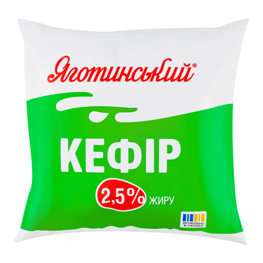 Кефір 2,5% Яготин плівка 400г