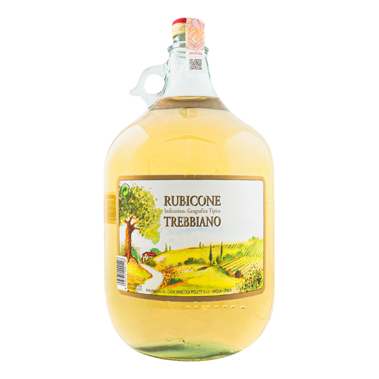 Вино Trebbiano IGP Rubicone б.сух.11% 5л