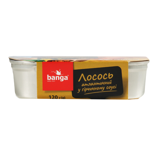 Лосось атлант.в гірчич.соусі Banga120г