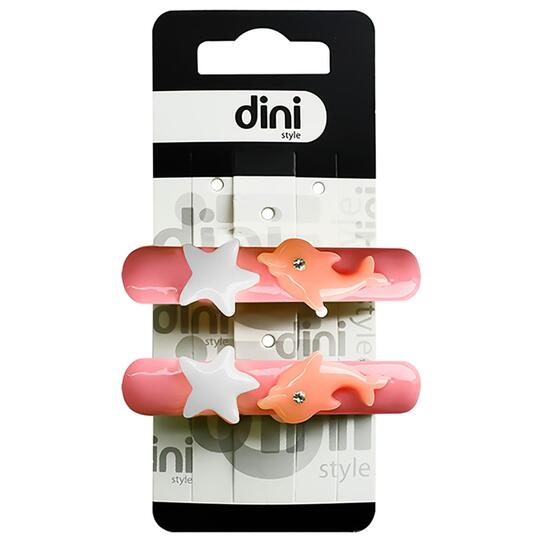 Заколка лап.Kids Дельф персик Dini