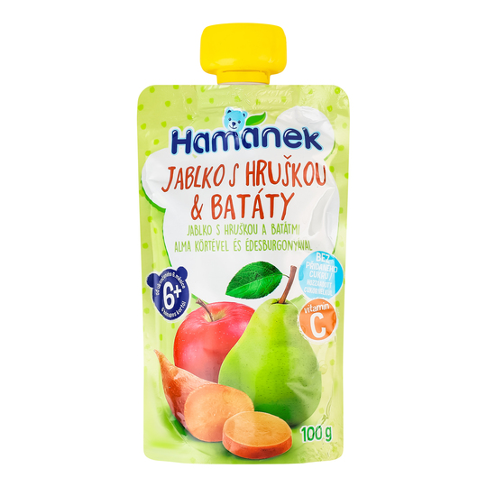 Пюре ябл.груш.батат пауч Hamanek 100 г