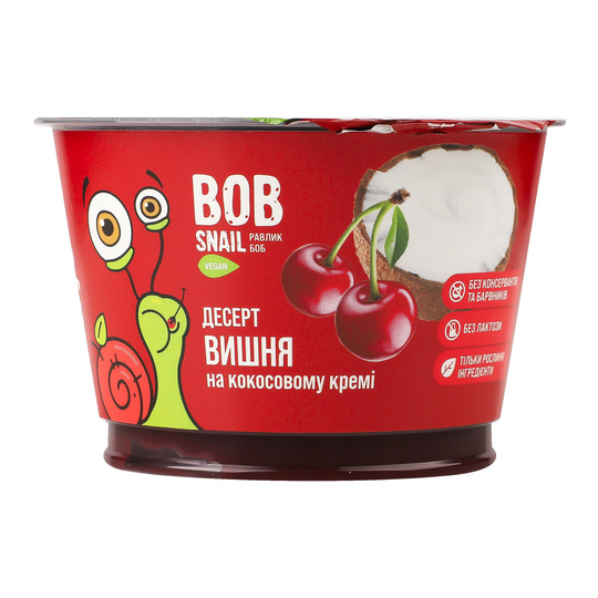 Десерт Bob shail кокос з вишнею ст.180г