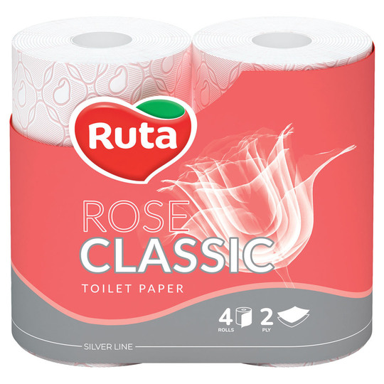 Папір туалет Ruta Classic Rose 2шар 4рул