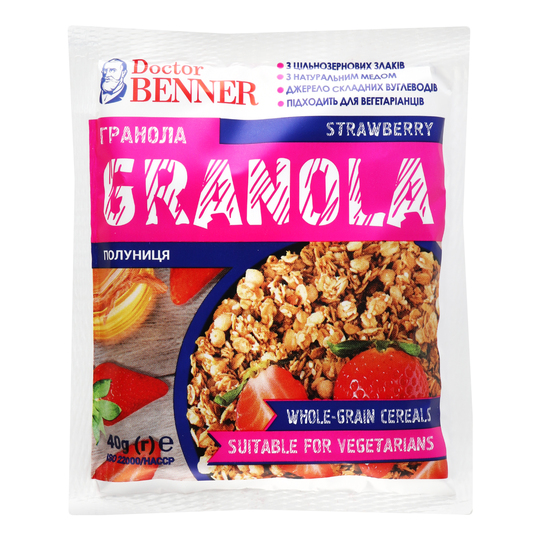 Гранола Полуниця DoctorBENNER 40г