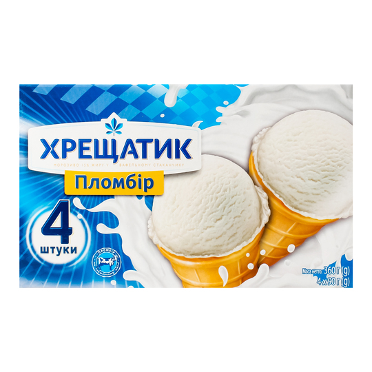 Морозиво Хрещатик пл-р у в/ст.м/п 4х90г