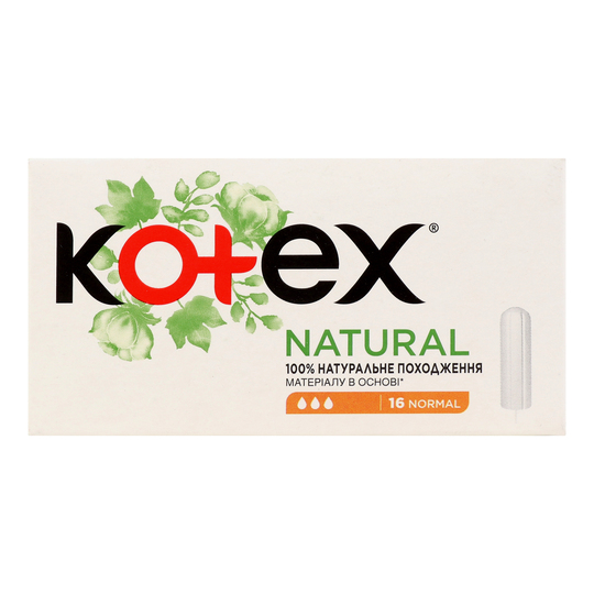 Тампони гіг.Natural норм.Kotex 16шт
