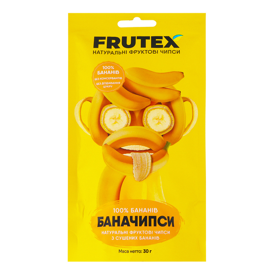 Чипси фруктові баначипси Frutex 30г