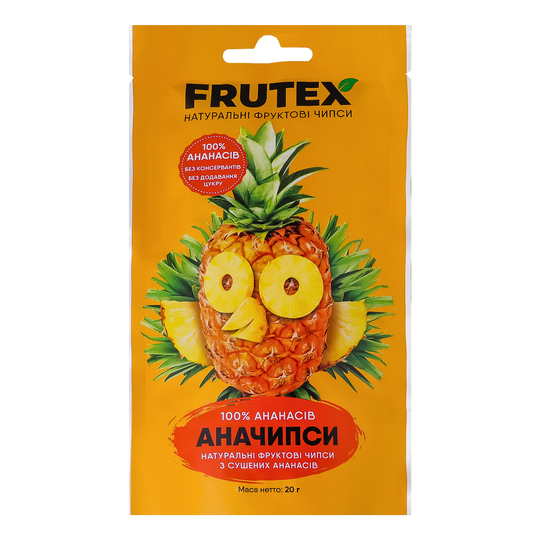 Чипси фруктові аначипси Frutex 20г