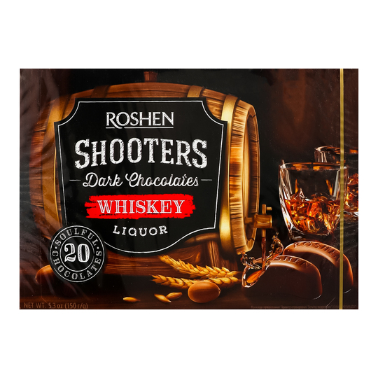 Цукерки Shooters віски-лікер Roshen 150г