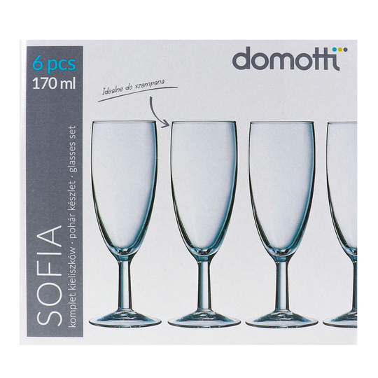 Набір келихів для шамп.SOFIA 6шт/170мл