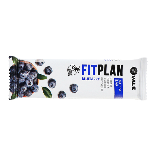 Батончик-мюслі Vale FIT PLAN з чорницею