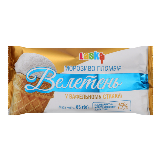 Морозиво пл.Велетень Ласка 85г