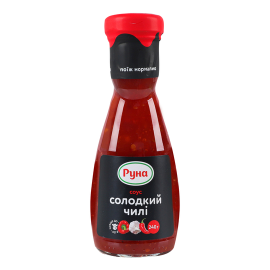 Соус Солодкий чилі с/б Руна 240г