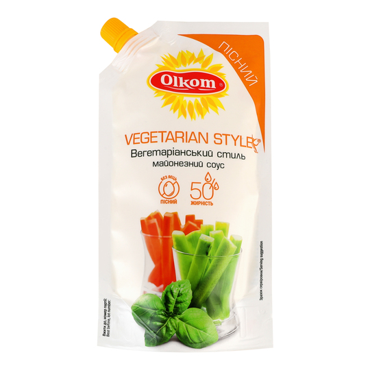 Соус майон. Вегет.стиль 50% Олком 295г