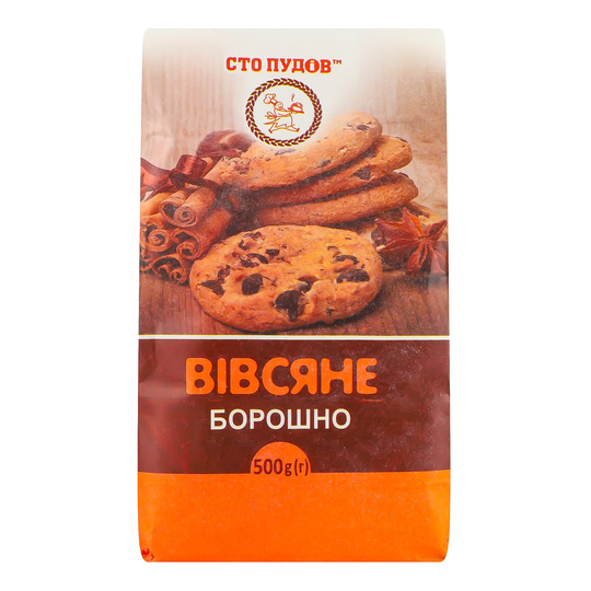 Борошно вівсяне Сто пудів 500г