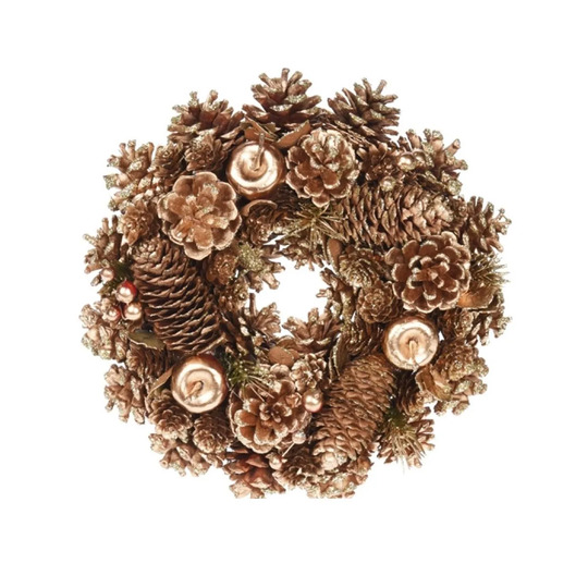 Вінок декор.(зол.)Koopman 26*26*8см
