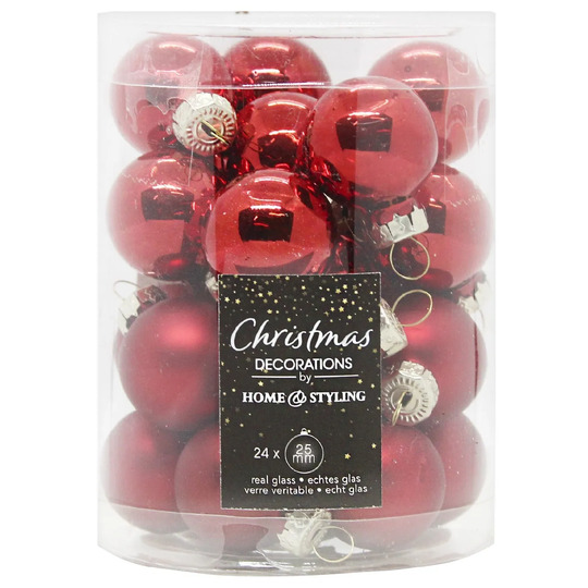 Набір пр.ял.скло(черв.)Koopman24шт*2,5см