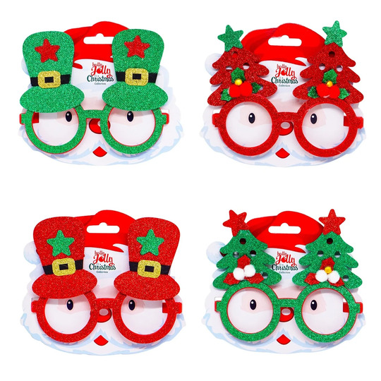 Окуляри новорічні KPMN в асорт. 16*14см