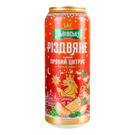 Пиво тем.Львівське Пр.Цитр.4,3%0,48л з/б