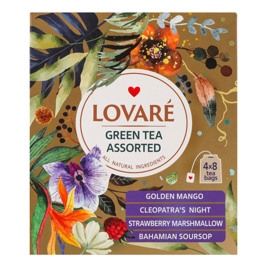 Чай зелений асорті Ловаре 4*8 шт