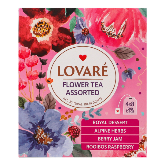 Чай квітковий асорті Ловаре 4*8 шт