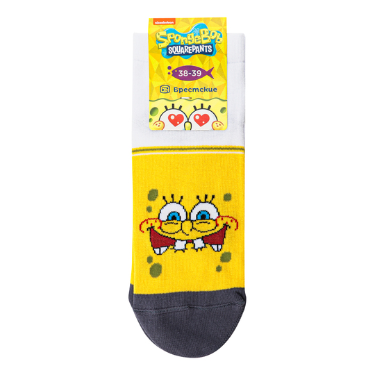 Шкарпетки жін.Spongebob,р.25,446 жовт.