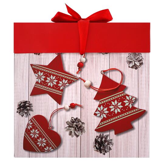 Коробка складна Новорічна 20*20*20см