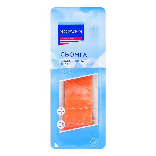 Сьомга філе н/ш с/с Norven 130г
