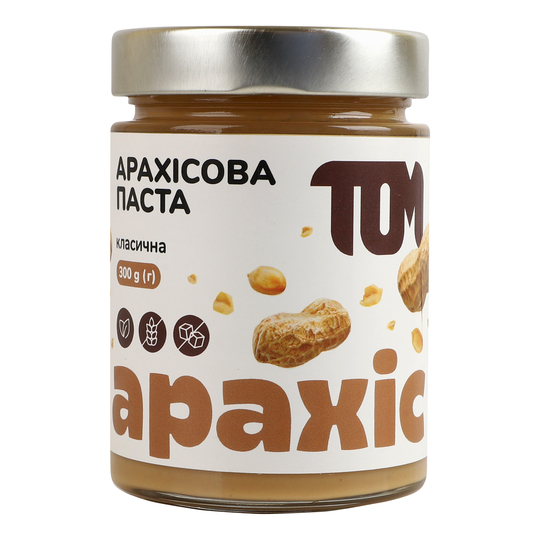 Паста арахісова класична ТОМ 300г