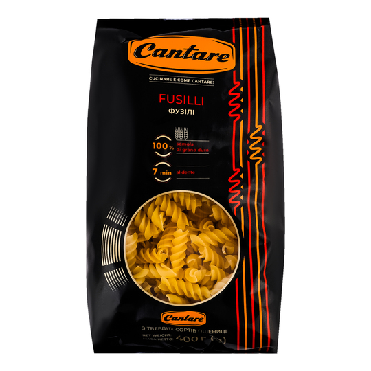 Макарони фузілі Cantare п/п 400г