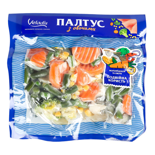 Палтус зам. з овочами Veladis в/у 400г